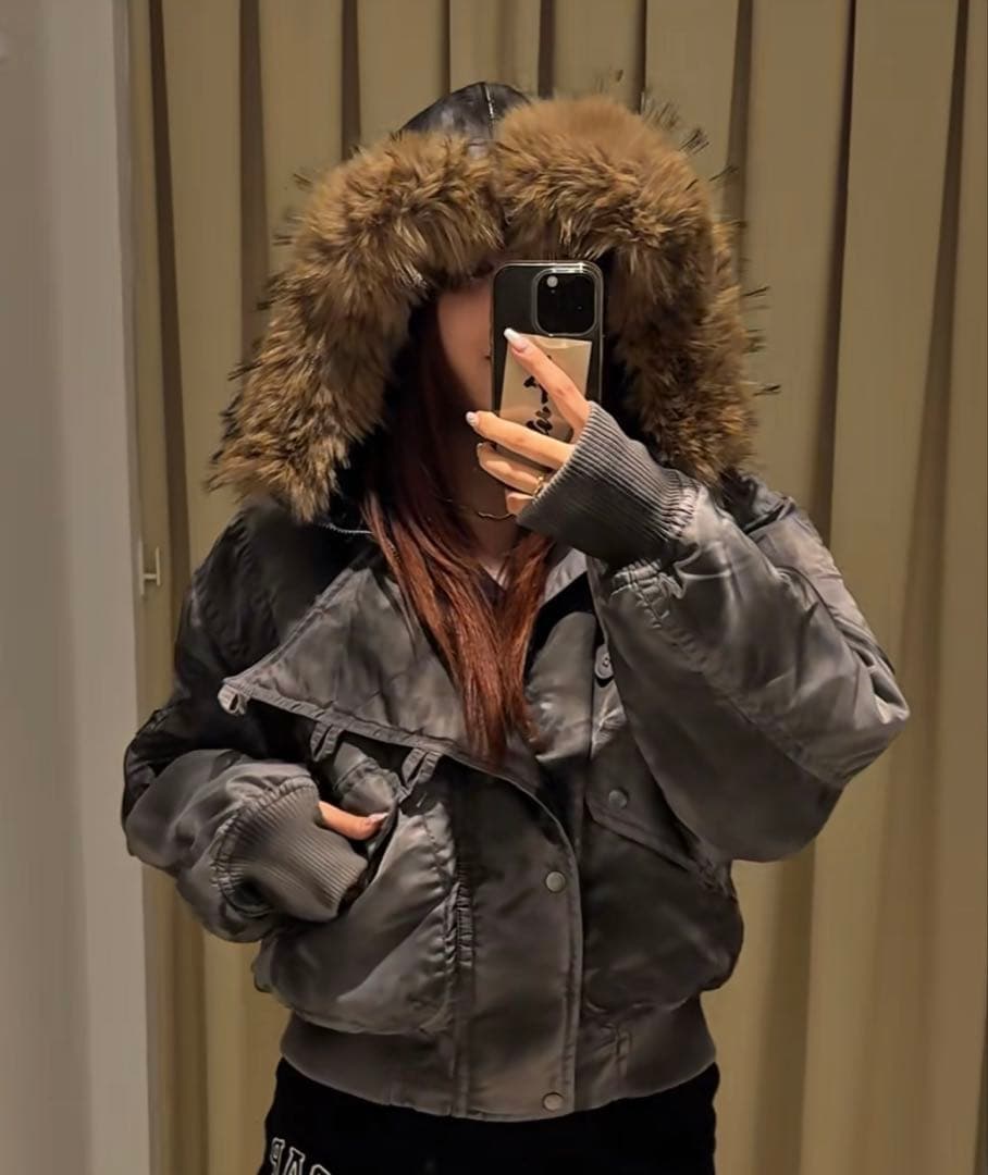 N2B ANDER HUNK アンダーハンク ファー フライトジャケットy2k