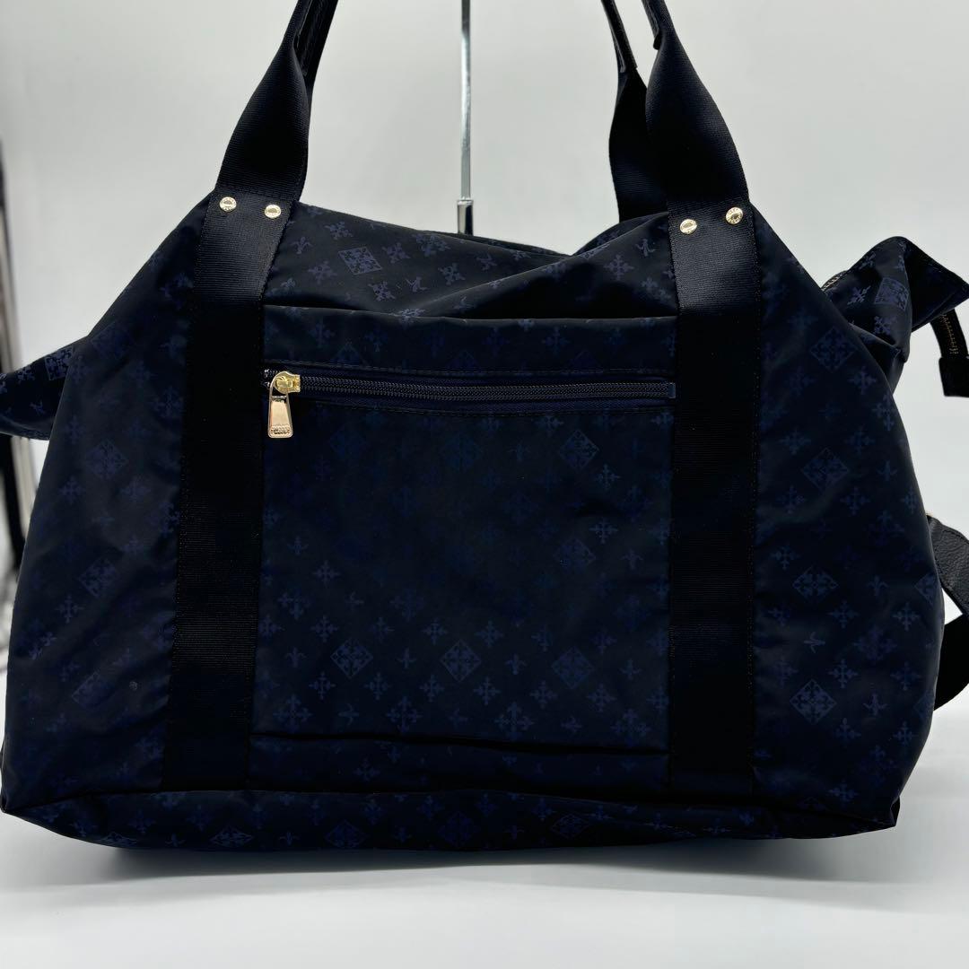 極美品✨ラシット ボストンバッグ 2way 総柄 ナイロン 大容量