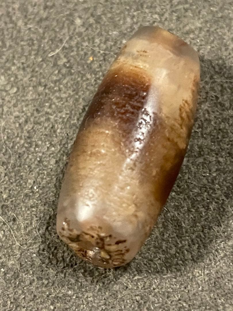 マサマサ様　12～18世紀ブータン郊外出土　古代天珠　虎牙天珠　風化