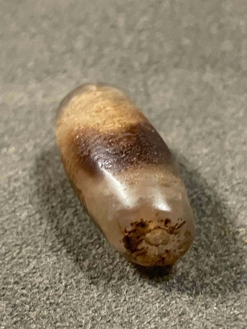 マサマサ様　12～18世紀ブータン郊外出土　古代天珠　虎牙天珠　風化