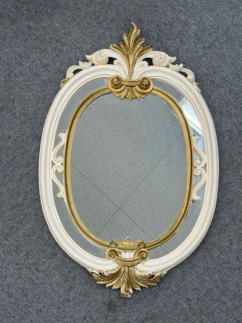 クラシックオーバルミラー ホワイトゴールド