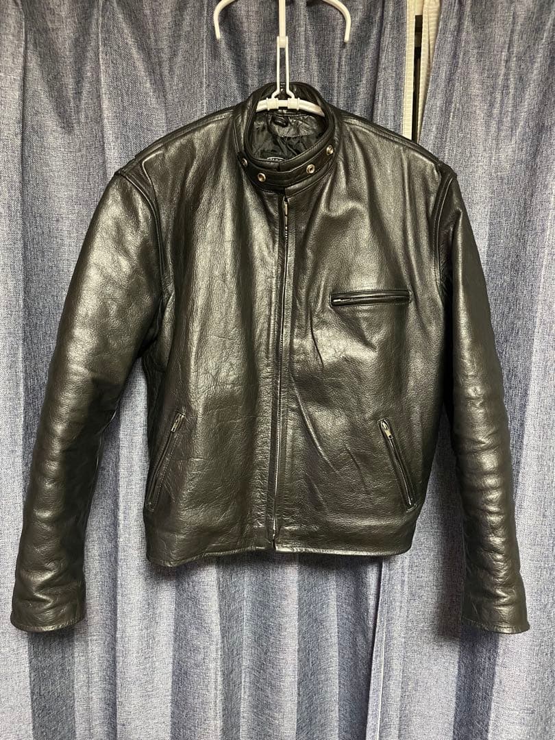 HORN WORKS 5Lブラック シングルライダースジャケット