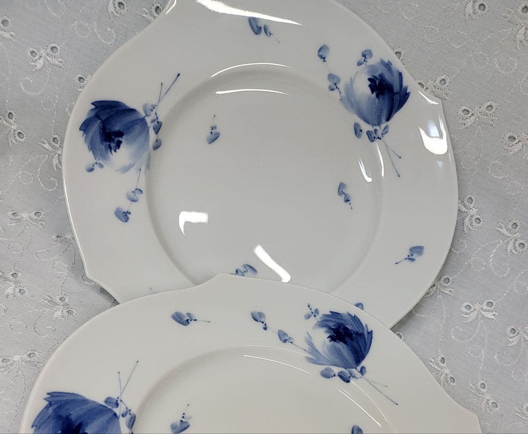 2枚✨未使用あり✨マイセン 青い花 ブルーフラワー プレート 皿 1枚未使用
