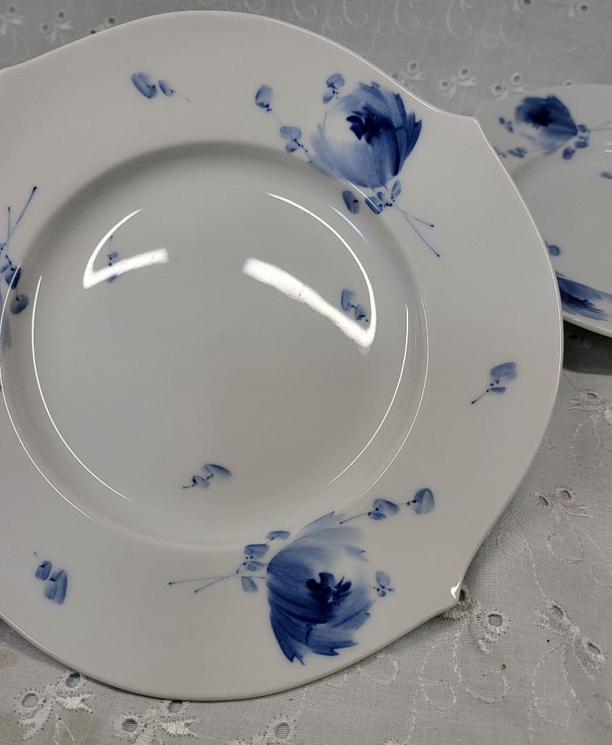 2枚✨未使用あり✨マイセン 青い花 ブルーフラワー プレート 皿 1枚未使用