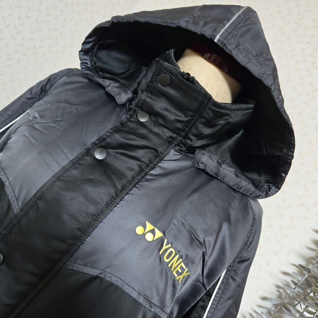 専用　美品　YONEX　ベンチコート　l　ブラック　L　ヒートカプセル　黒