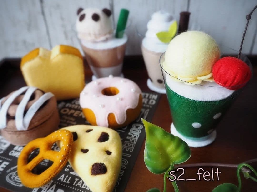 フェルトままごと カフェ
