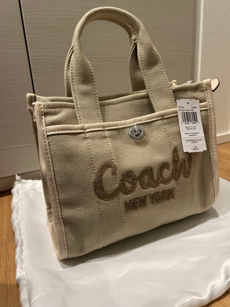 maki　COACH カーゴ トート 26 ダークナチュラルCP164