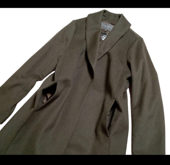 新品 ショールカラー ウール カシミヤ コート ユナイテッドアローズ ブラウン