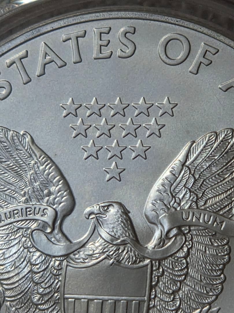 (MS70)アメリカ合衆国　シルバー イーグル銀貨　2013 S サイン入り