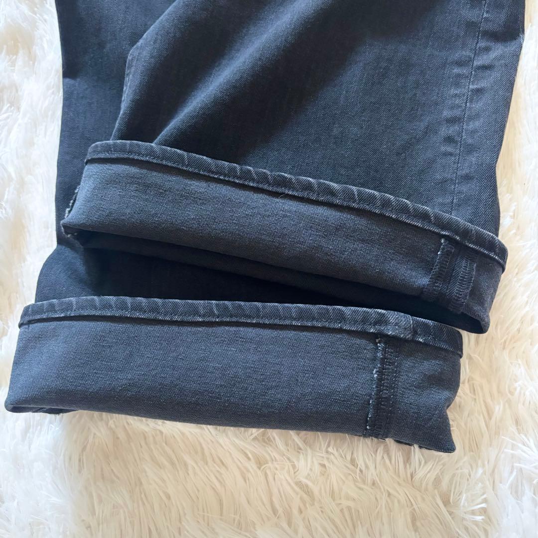 YANUK ヤヌーク　ワイドフレア　オールドブラック OBK 22