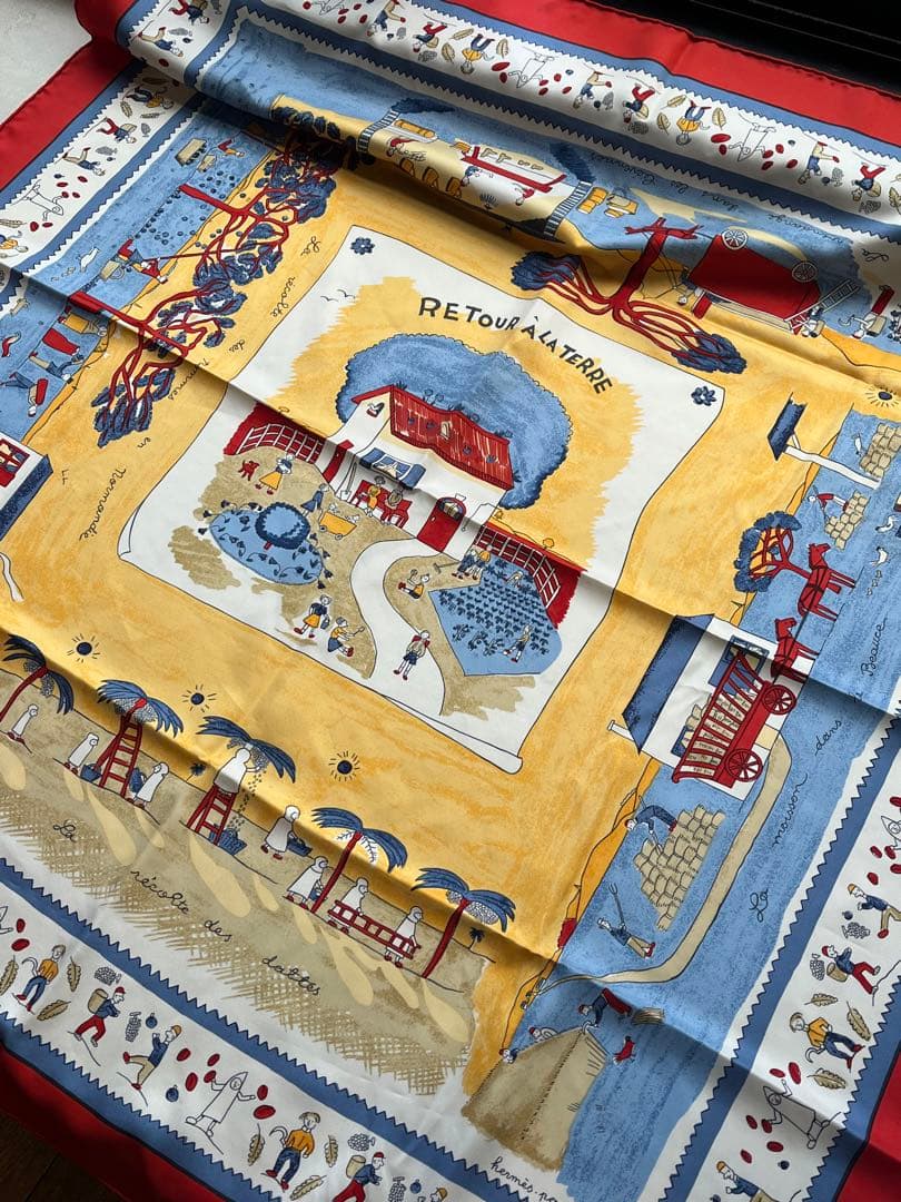 【新品未使用】HERMES カレ90 RETOUR ALATERRE故郷に帰る