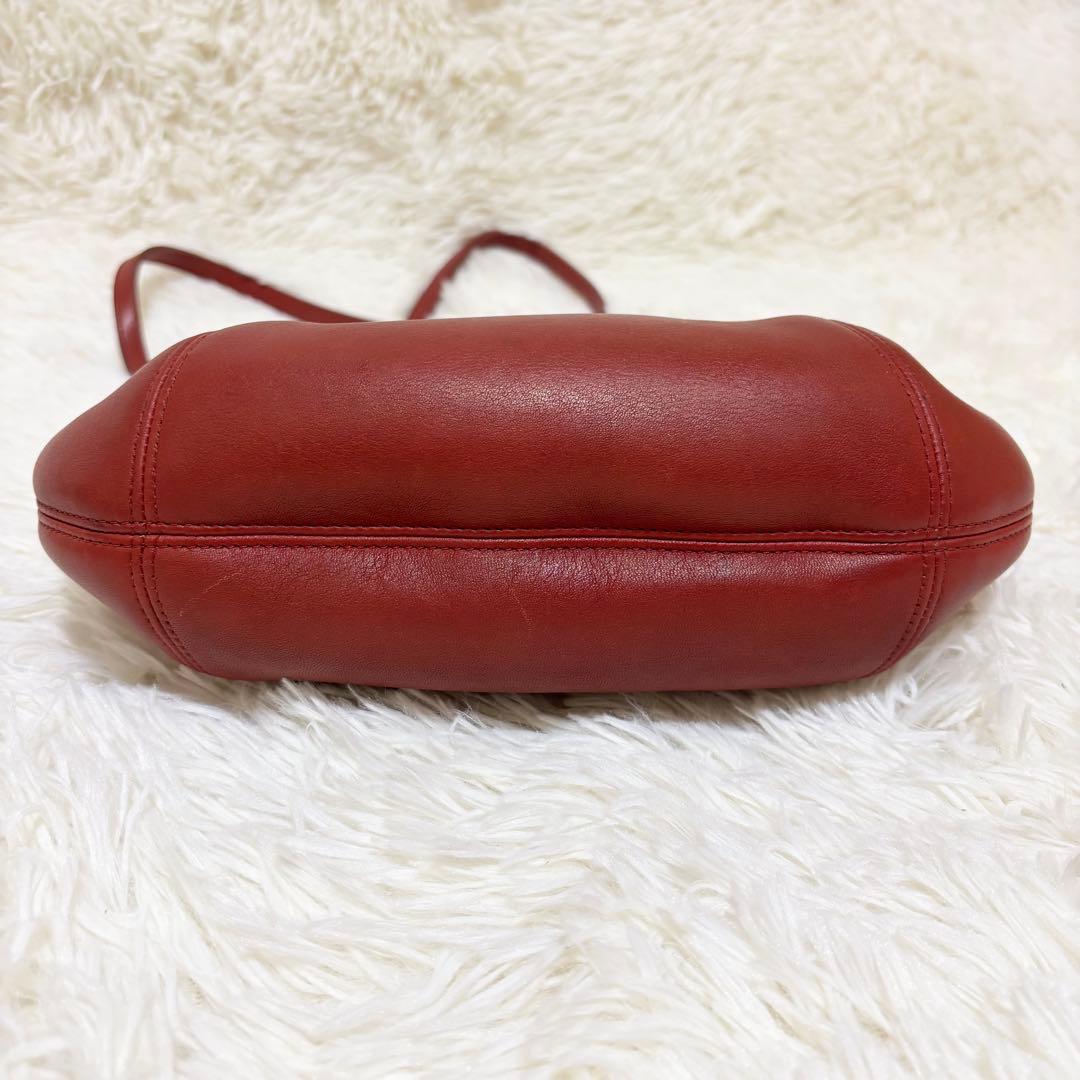 ✨美品✨ オールドコーチ オールレザー トートバッグ レッド 9996