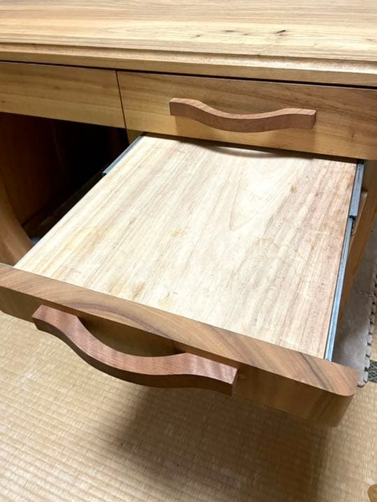 高級 楠(クスノキ) 特大 机 無垢材 デスク 木工品 学習 パソコン PC