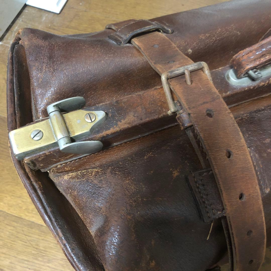 アンティーク　大型バッグ　皮