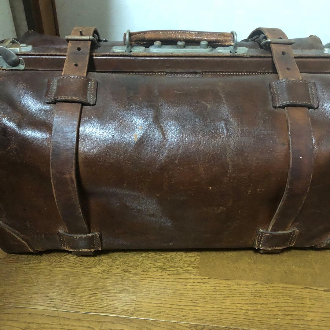 アンティーク　大型バッグ　皮