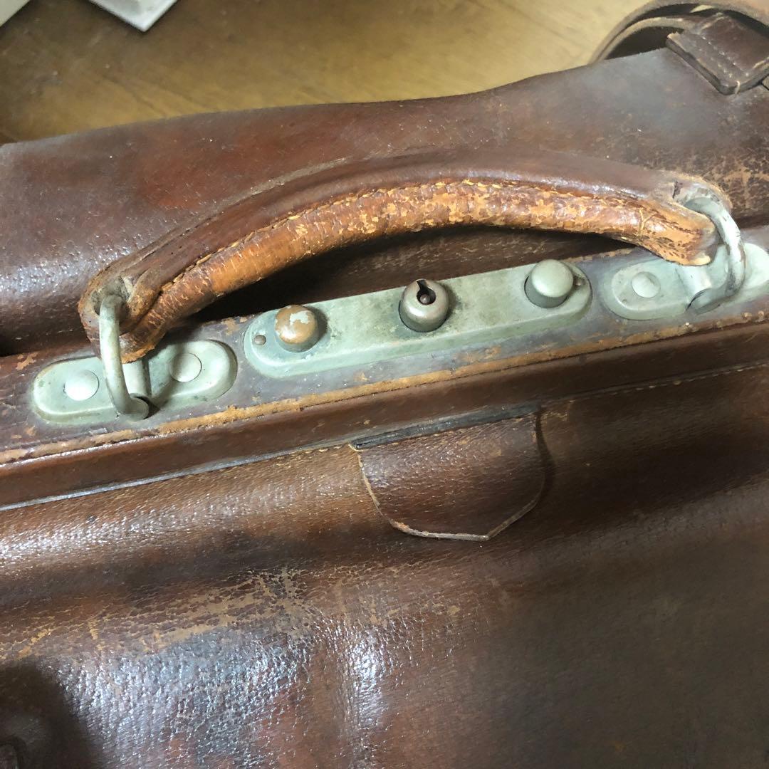 アンティーク　大型バッグ　皮
