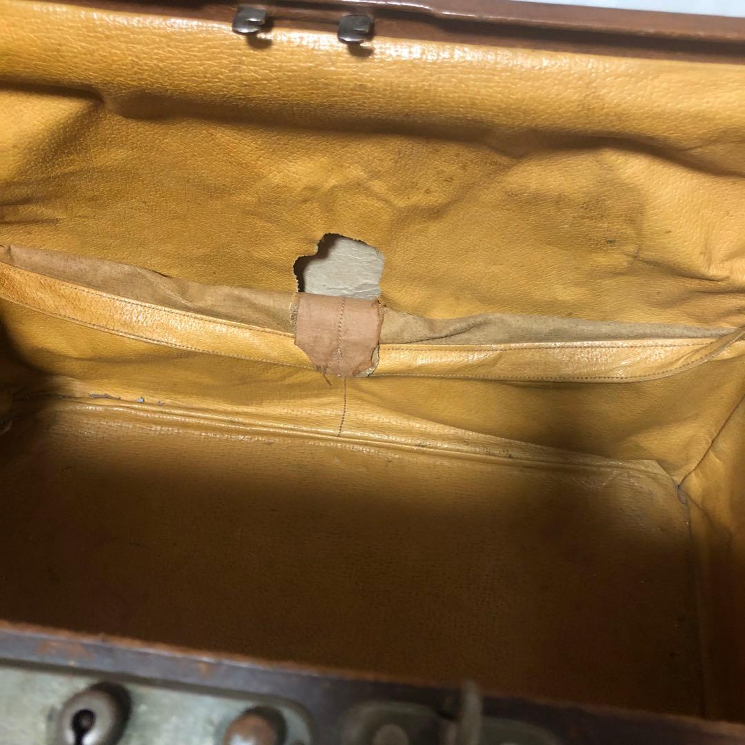 アンティーク　大型バッグ　皮