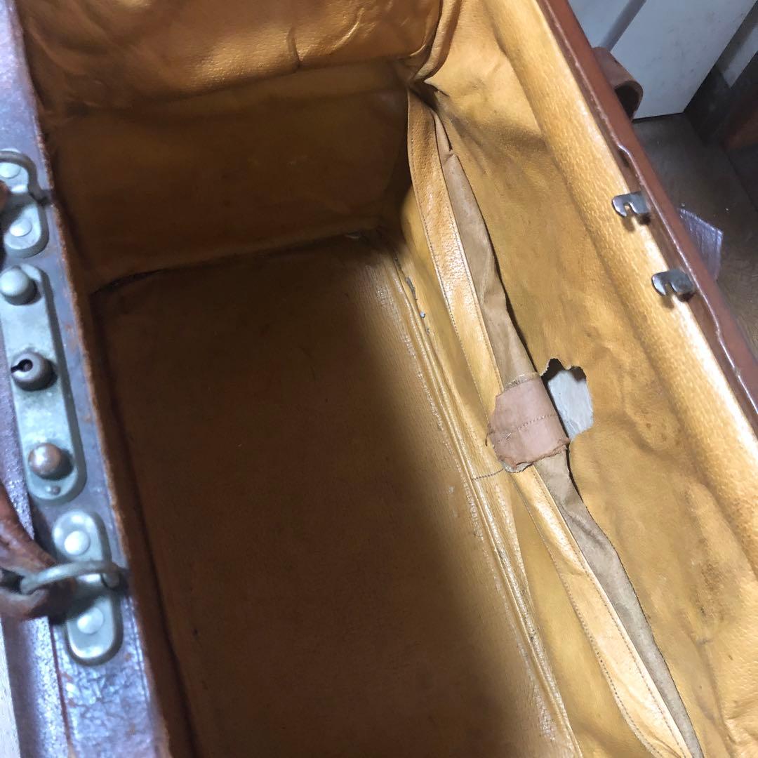 アンティーク　大型バッグ　皮