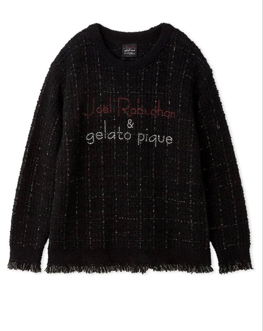 【JOEL ROBUCHON】ツイードモコプルオーバー ブラック
