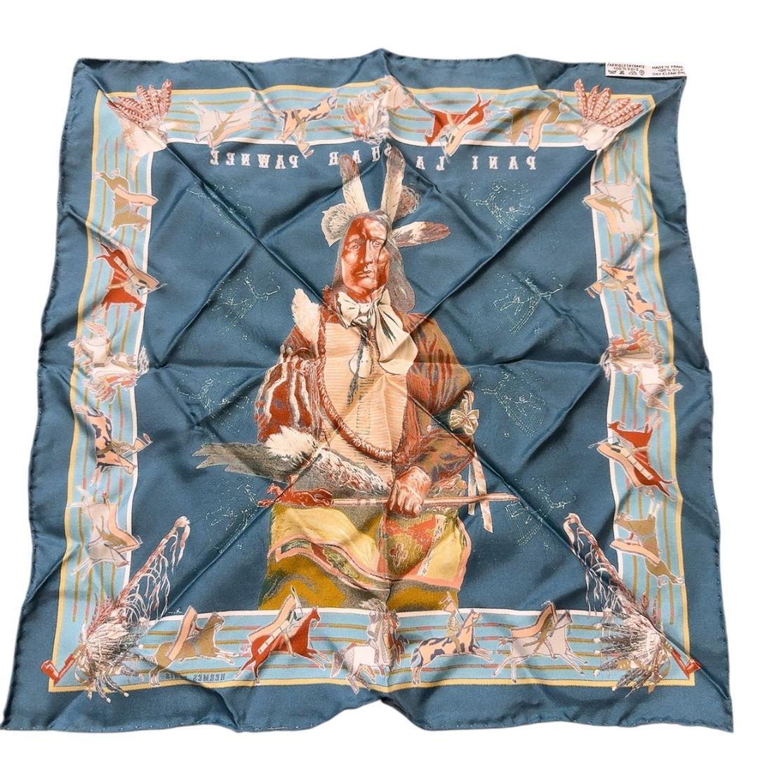 ◇エルメス◇プチカレ/カレ45/ガヴロッシュ/パウニー族の首長/希少品/レア