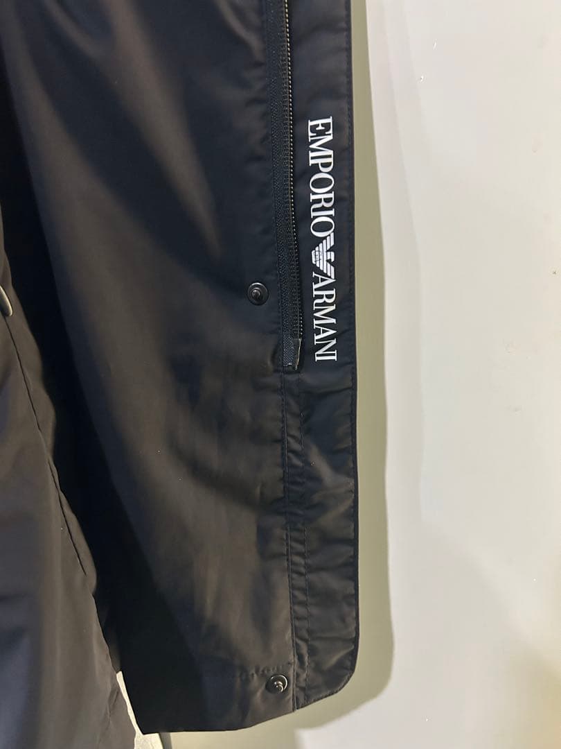 EMPORIO ARMANI ブラック トレンチコート
