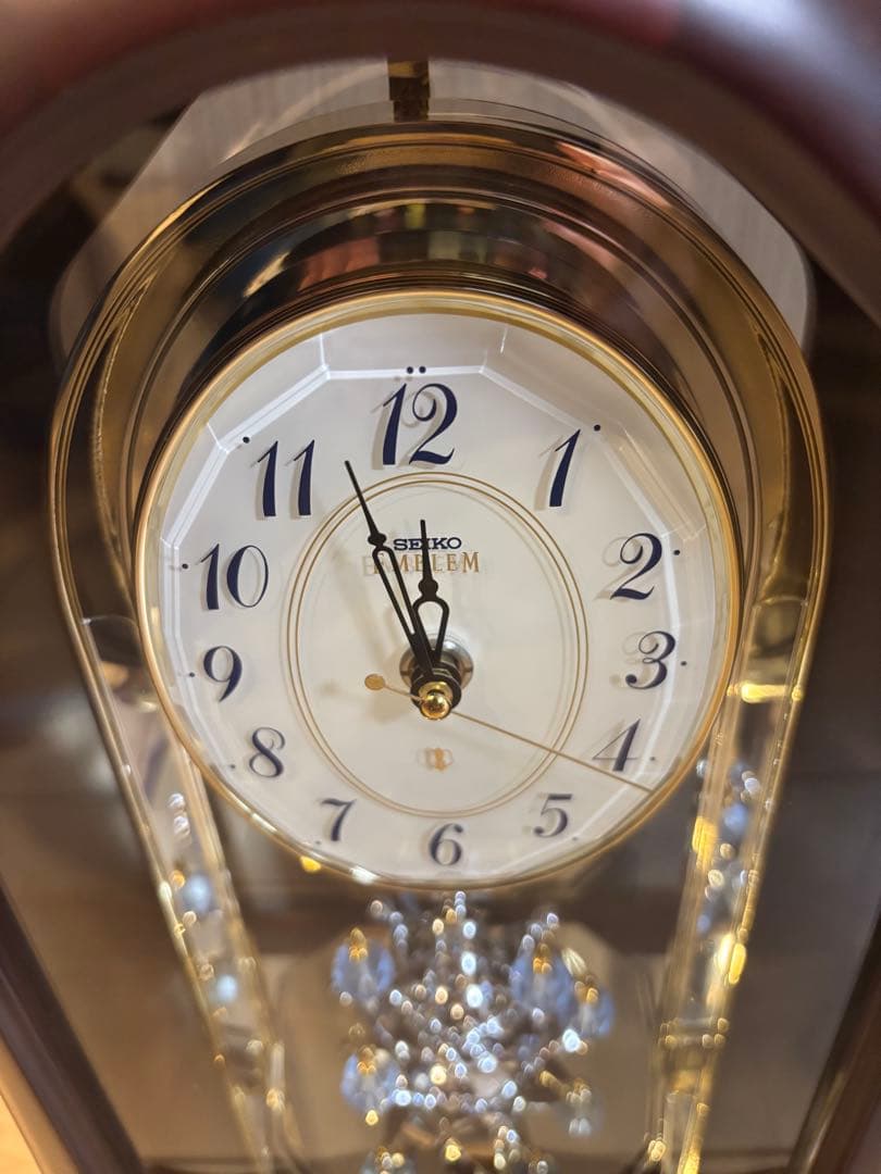 SEIKO EMBLEM エムブレム 置き時計 HW460B 回転飾り　美品