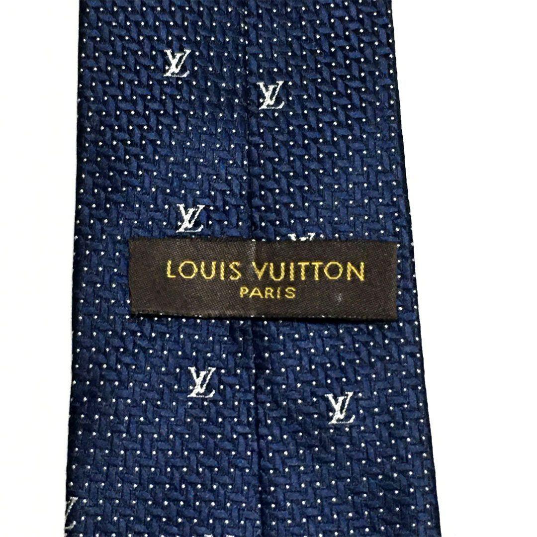 未使用級 ルイヴィトン Louis Vuitton ネクタイ ドット LV柄