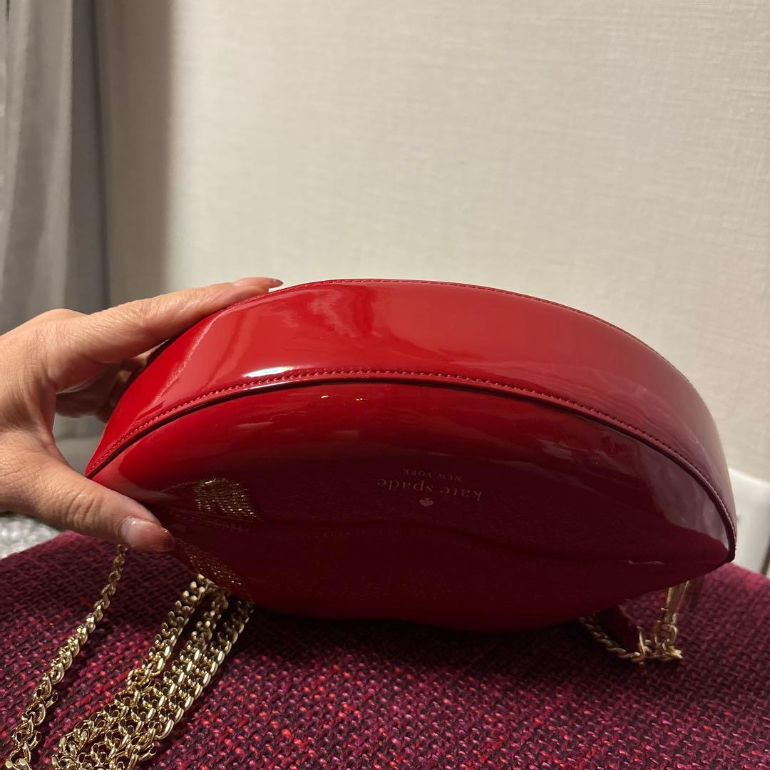 Kate Spade 唇型ショルダーバッグ レッド