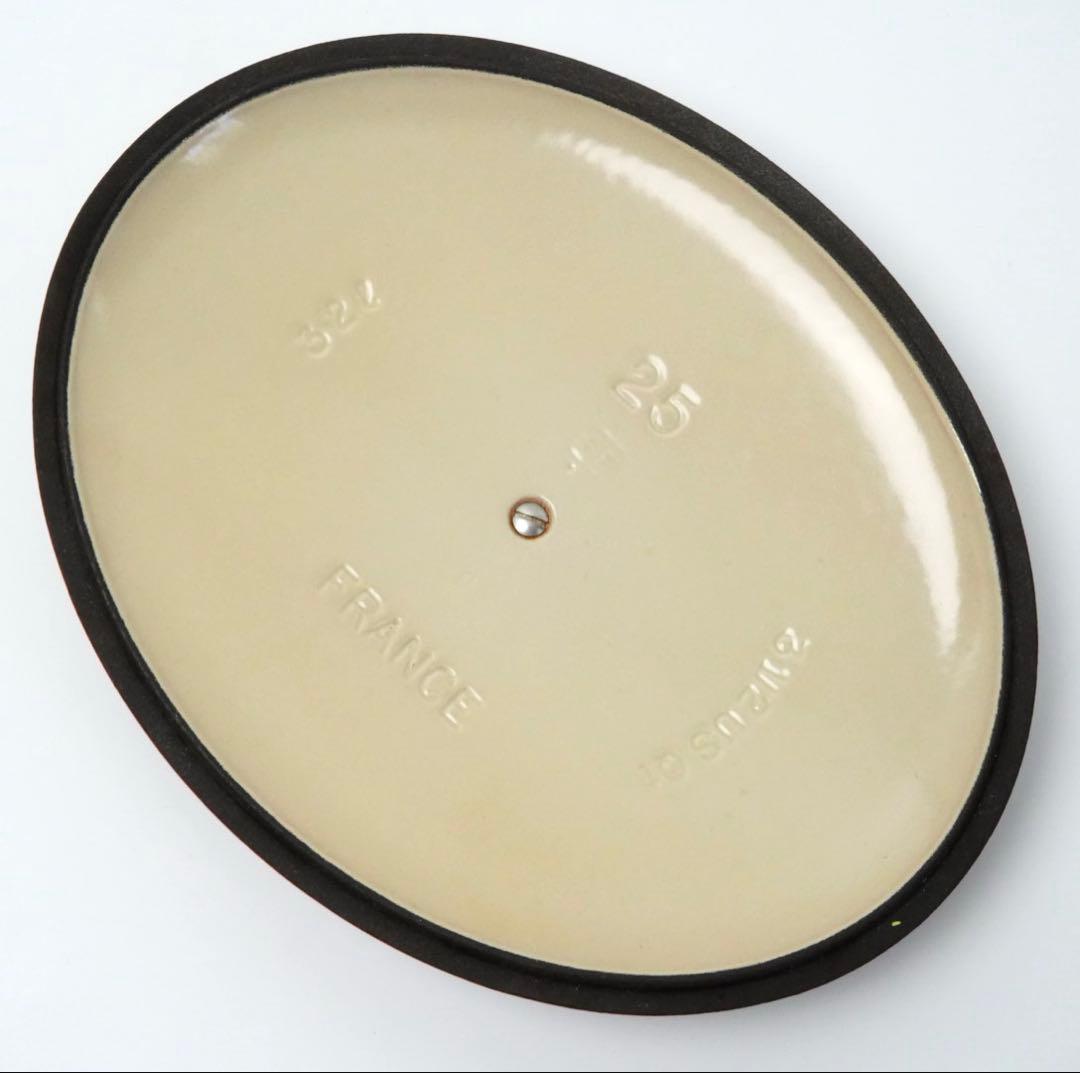 【美品】LE CREUSET　ココット オーバル　チェリーレッド　25cm