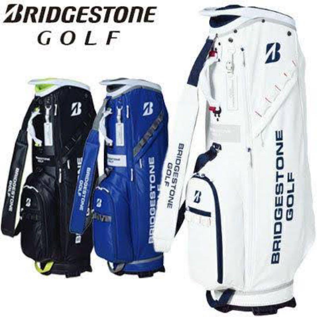 【美品】BRIDGESTONE ゴルフバッグ 黒/黄緑