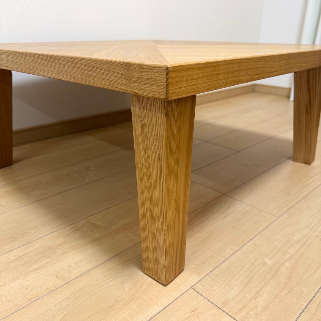 廃盤モデル 極美品✨NDstyle 野田産業 高級 木製 テーブル ローテーブル