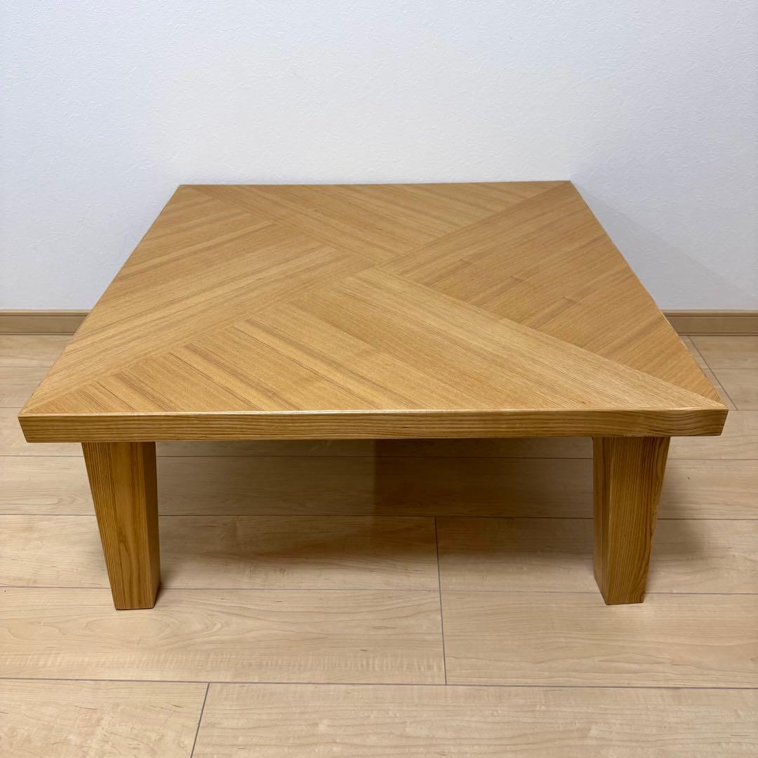 廃盤モデル 極美品✨NDstyle 野田産業 高級 木製 テーブル ローテーブル