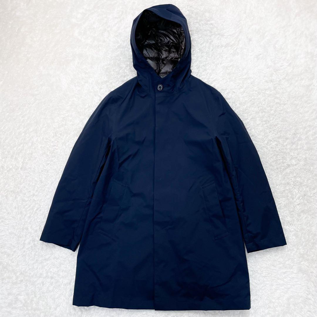 極美品 24AW マッキントッシュロンドン ダウンコート 撥水 M ネイビー