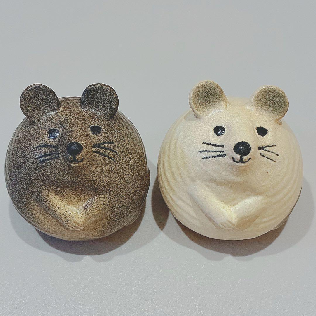 リサラーソン 3匹のねずみ(2匹セット)(グレー)(ホワイト)