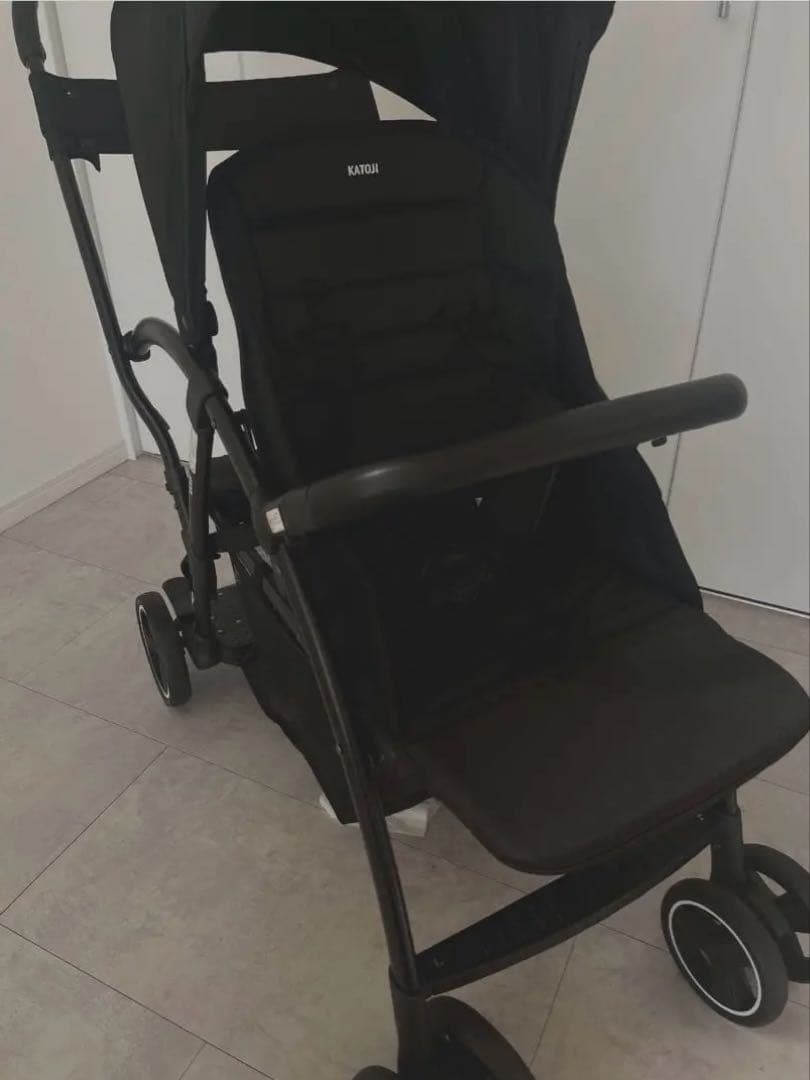 【美品】カトージ 2人乗りベビーカー　2-Seater ブラック