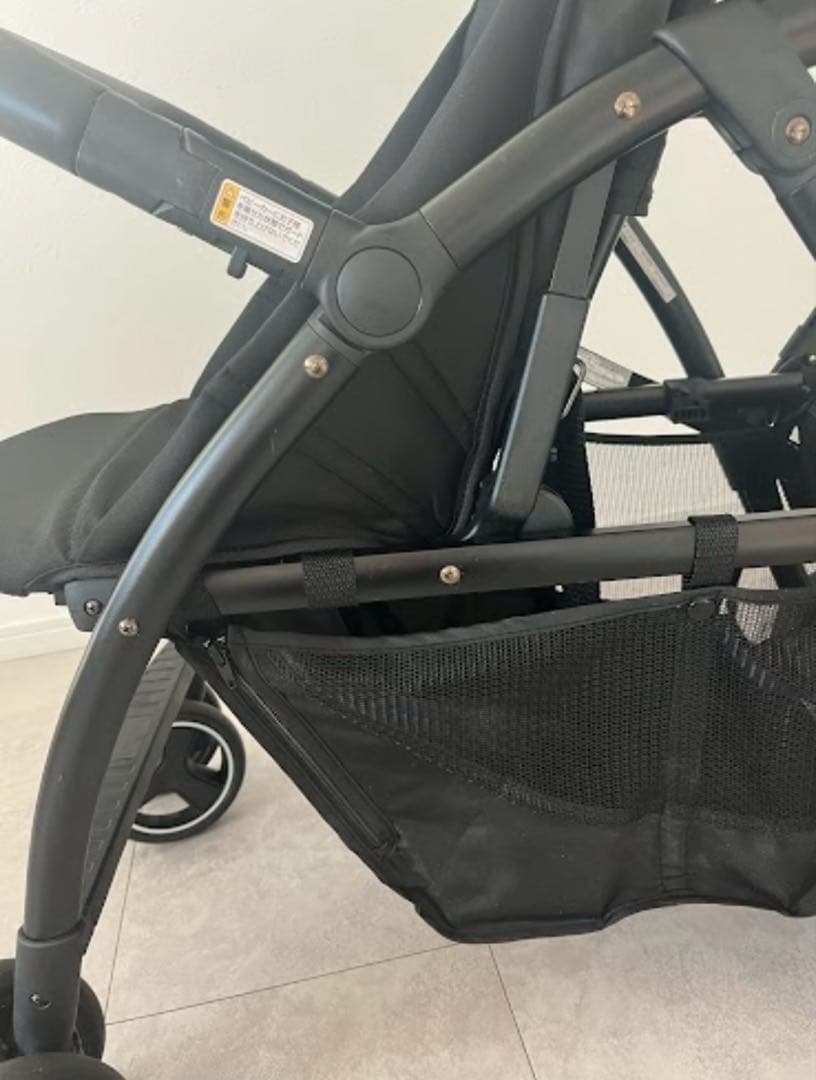 【美品】カトージ 2人乗りベビーカー　2-Seater ブラック