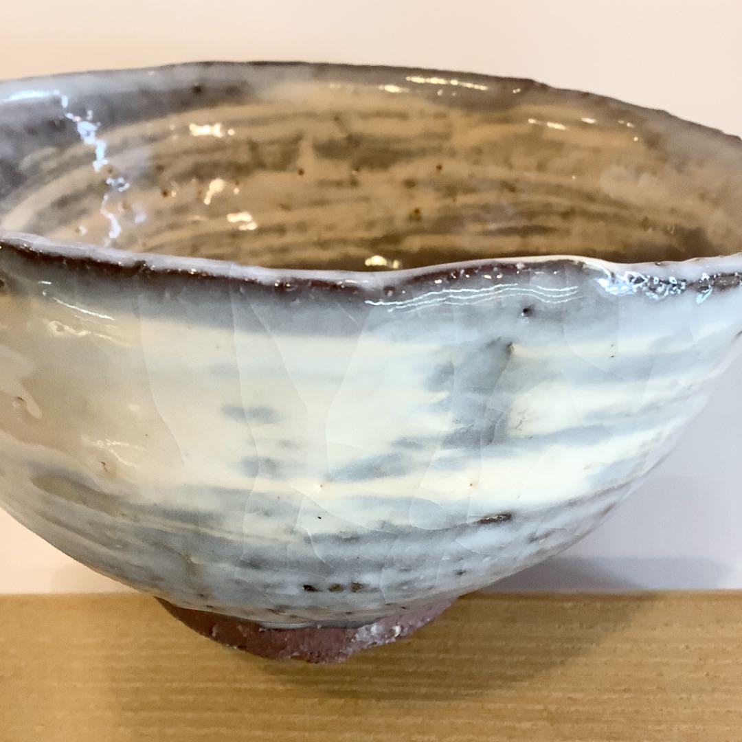 【茶道具】刷毛目　茶碗　四代　真清水蔵六