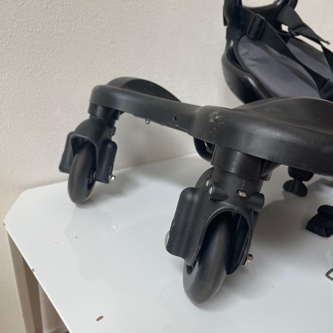 2way ベビーカーステップ ブラック ステップボード サドル クッション