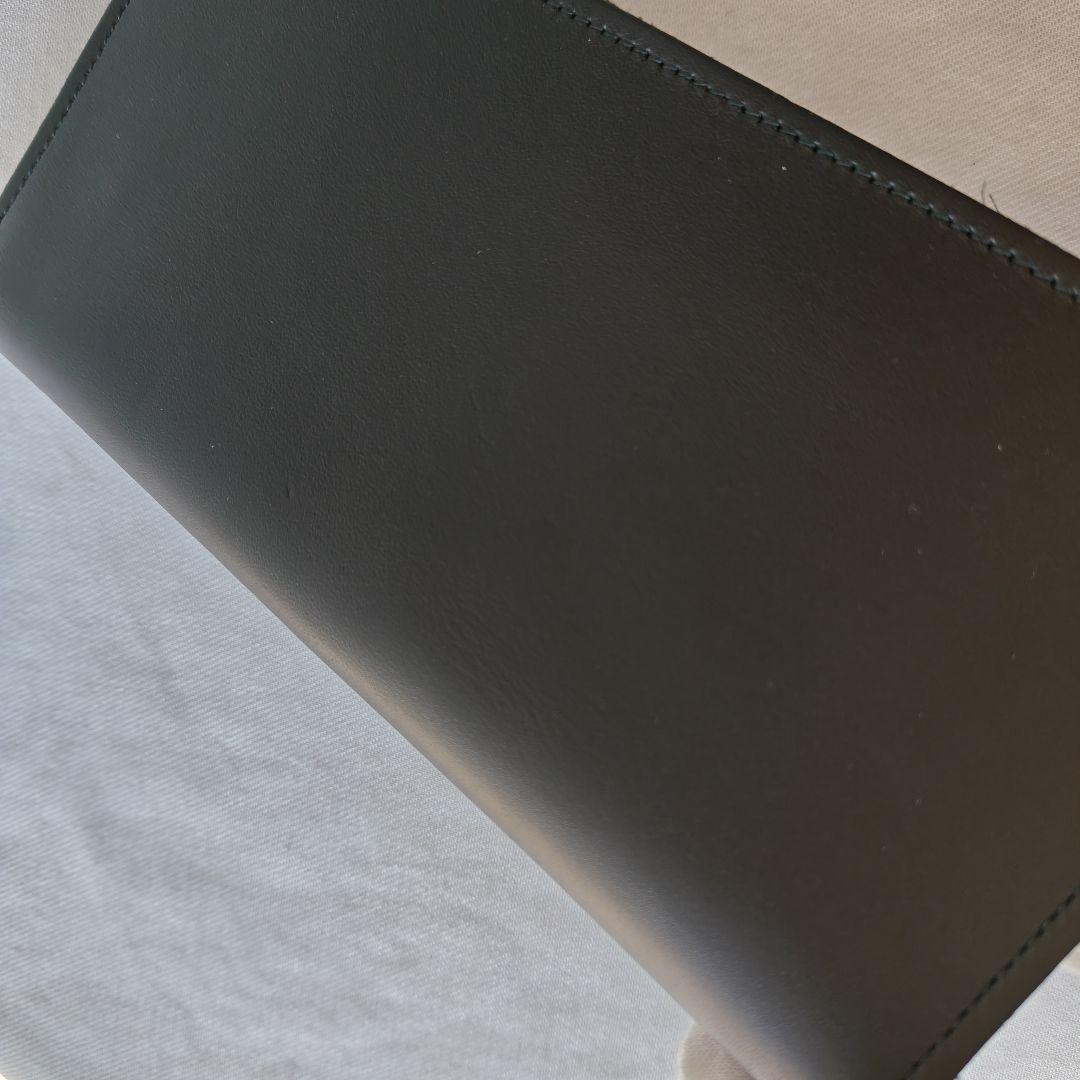 極美品　革蛸謹製台形ロングワレット サードタイプ サドルブラック
