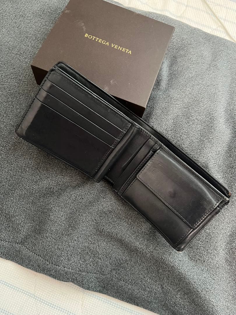 Bottega Veneta★ボッテガヴェネタ★ブラック二つ折り財布