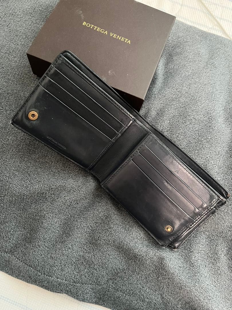 Bottega Veneta★ボッテガヴェネタ★ブラック二つ折り財布