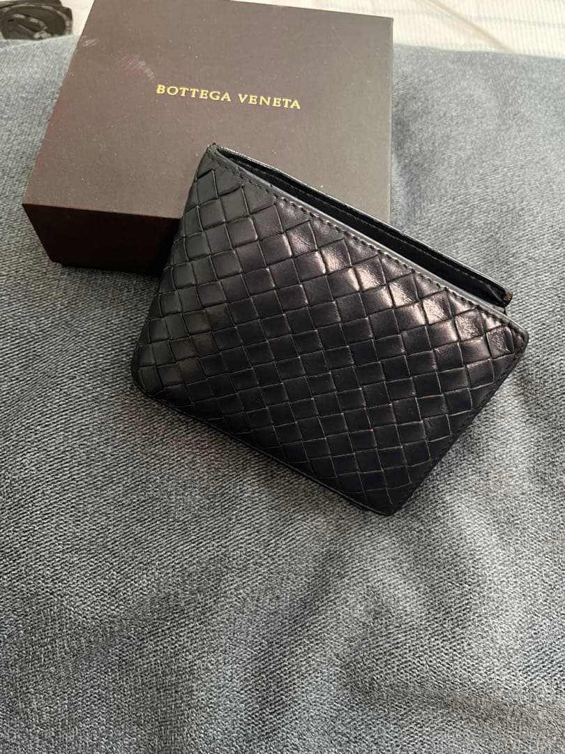 Bottega Veneta★ボッテガヴェネタ★ブラック二つ折り財布