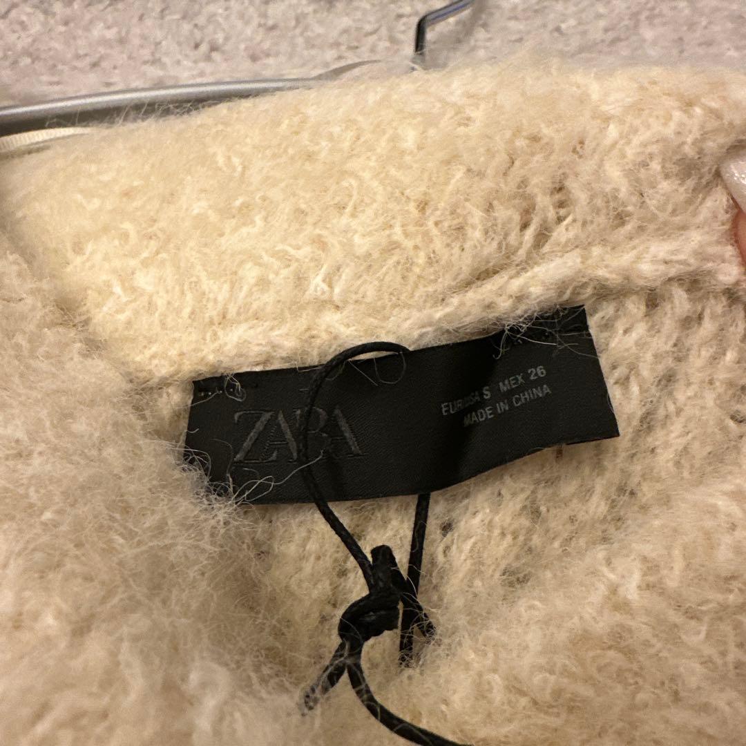 新品未使用　ZARA ザラ レースコンビニットセーター S