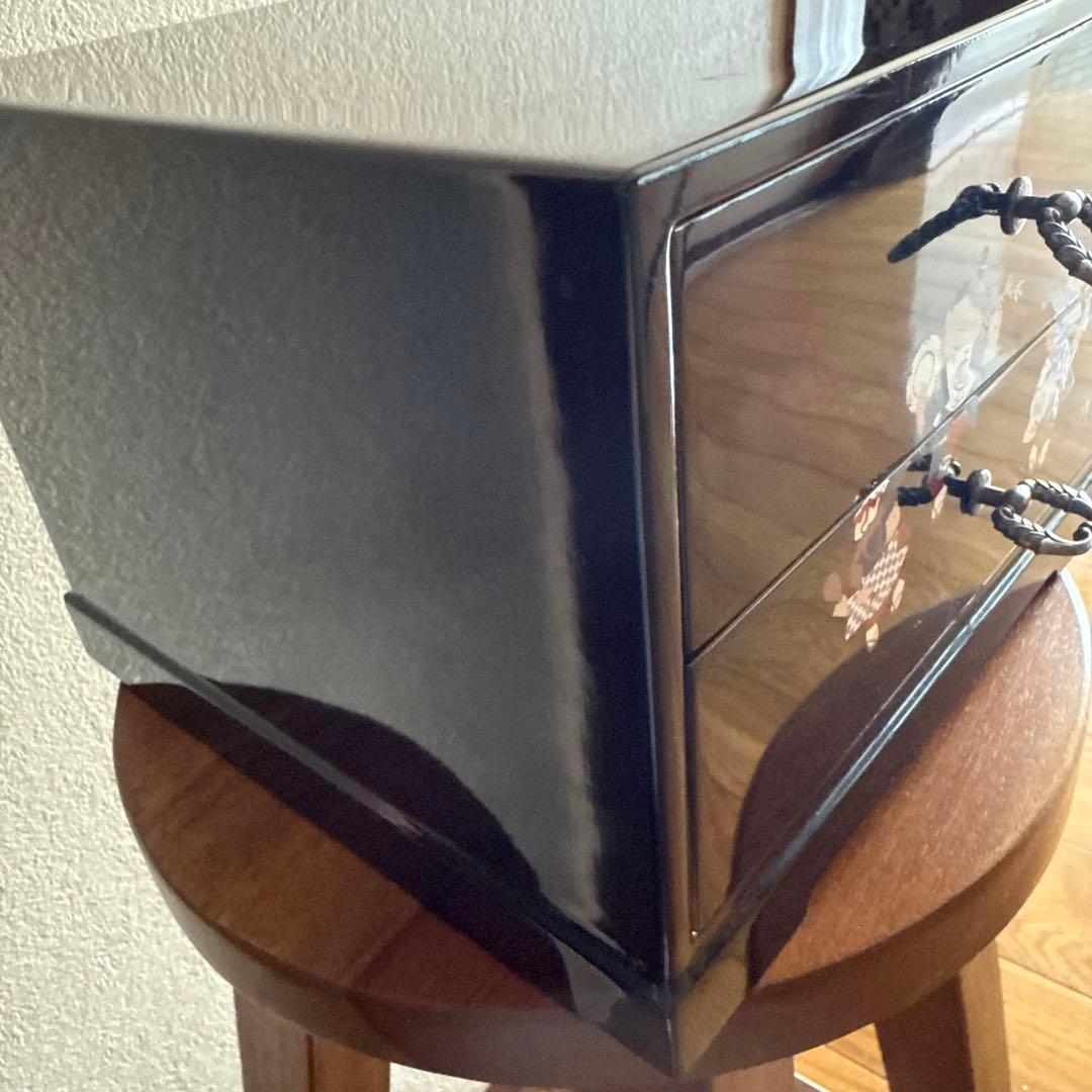 木製小物入れ　山中漆器