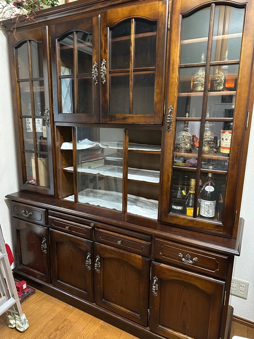 カリモクカグ カリモク キッチン用 棚 アンティーク 木製キャビネット