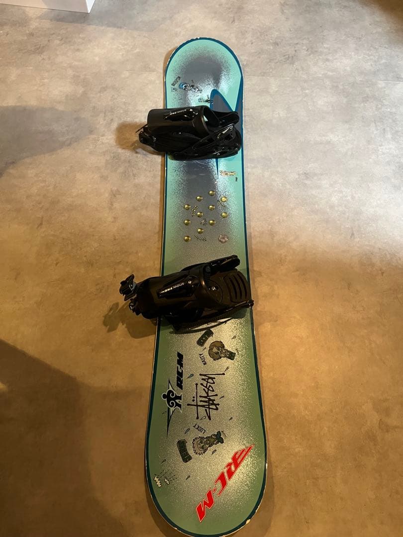 ss　スノーボード板、ビンディング、カバー３点