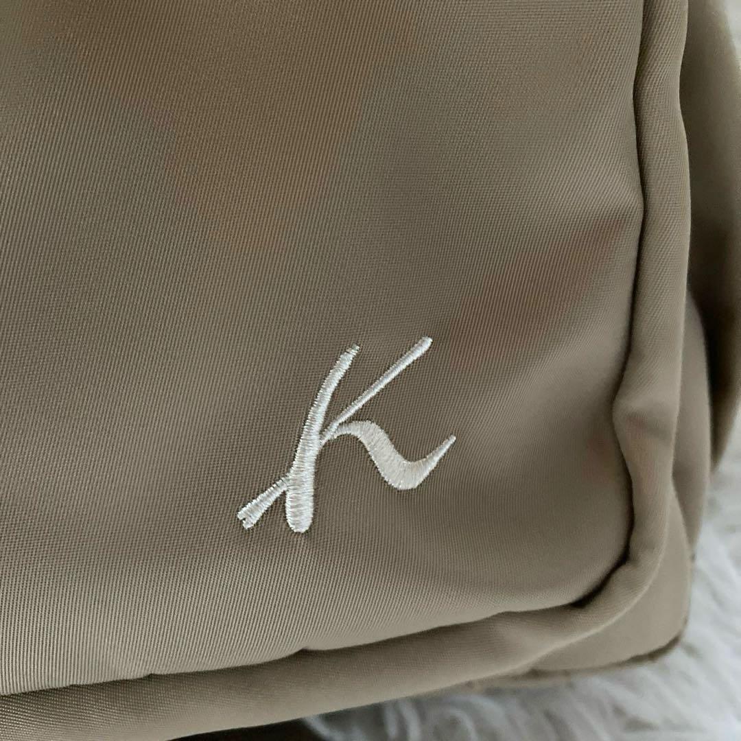 キタムラ レディース リュック・バックパック ベージュ K刺繍 ナイロン 軽い