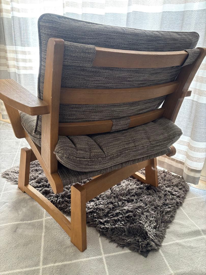 木製フレーム グレー ゆったり 回転椅子 ダイニングチェア 回転チェア 値下げ