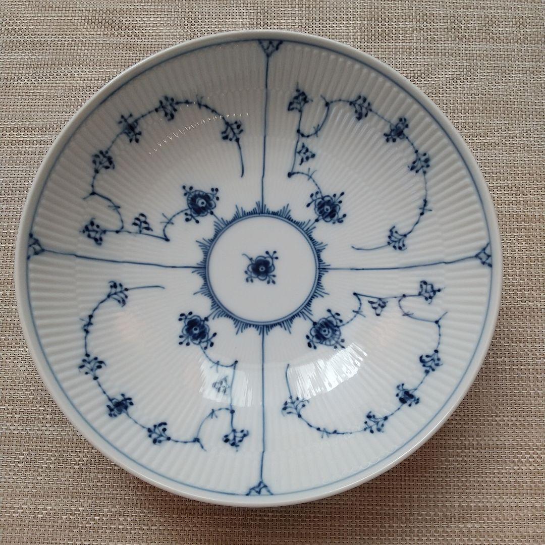 ロイヤルコペンハーゲン ブルーフルーテッド プレイン ボウル デンマーク製