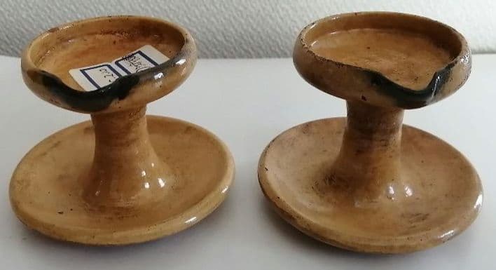 灯明皿　1対